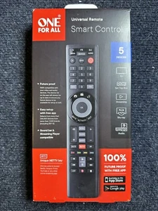 One For All Smart URC7955 Control 5 Universal Remote - Picture 1 of 3