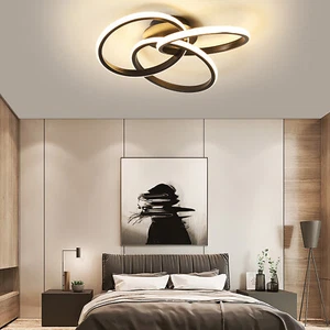 Acrylic Modern LED Ceiling Light Flush Mount Chandelier Lamp Bedroom Living Room - Picture 1 of 9