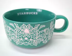 Tazza caffè natalizia Starbucks tazza natalizia 2022 verde acqua bosco larga 16 oz - Foto 1 di 7