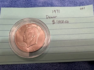 (PRICE REDUCED!!) 1971 (D)enver Eisenhower Rare Silver Dollar #001 - Picture 1 of 5