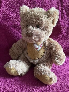 Keel Toys Teddy Bear 13" Patchwork Heart Soft Toy Plush - Picture 1 of 9
