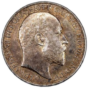 Great Britain 1902 One Crown Silver Coin KM #803 - Picture 1 of 2