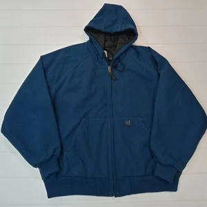 Vintage Carhartt Blue Tough And Comfortable T.A.C J69 Quilt Lined Rare Y2K Jacket 2X - Bild 1 von 15