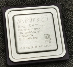 1PCS New AMD-K6-III+/550ACR, with the strongest and highest frequency K6, rare - Picture 1 of 3