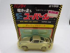 RARE 70's Bandai Japan B/O Motorized Mini Porsche 930 MOC Car Ideal Motorific 2 - Bild 1 von 5