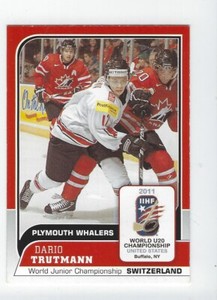 2010-11 Plymouth Whalers (OHL) Dario Trutmann World Jr. Championship (ZSC Lions)