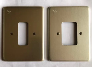 PLACCA BTICINO SERIE PIUMA 031 E 032 1 O 2 POSTI FORI 1P 2P PLACCHETTA ALLUMINIO - Imagen 1 de 3