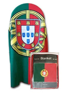 PORTUGAL Flagge 50x60 Polar Fleece Decke Überwurf - Bild 1 von 1