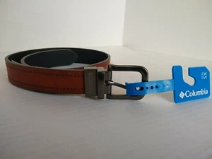 Columbia Boys' Big 1" Wide Classic Reversible Belt, Tan/Black, XS (19-21) - Picture 1 of 9
