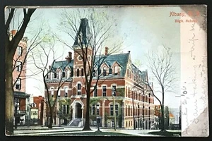 Albany, NY - High School postally used 1906 - Picture 1 of 2