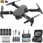 New RC Drone With 4K HD Dual Camera WiFi FPV Foldable Quadcopter 4 Battery