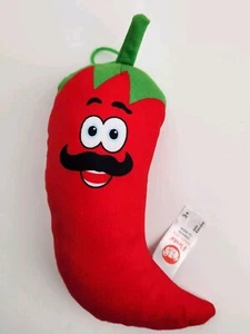 Bigote de felpa chile pimienta vista trasera colgador premio justo fiesta juguetes - Imagen 1 de 6