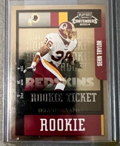 2004 SEAN TAYLOR Playoff Contenders RC Rookie Ticket SP Redskins Miami RARE - Bild 1 von 2