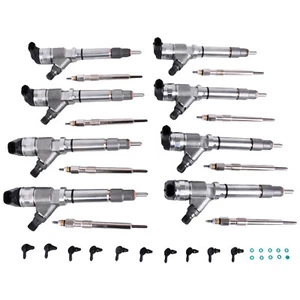 Diesel Fuel Injector Superkit 0445120027 For 2004.5-2005 GMC Chevrolet 6.6L LLY - Picture 1 of 8