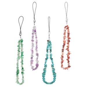 4 Pcs Crystal Key Chain Phone Cinp Nanmento Telefonico Decorativo - Photo 1/12