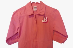 Girls Pink Power Jumpsuit - Barbie the Movie Medium Girls Spirit Costume No Belt - Picture 1 of 9