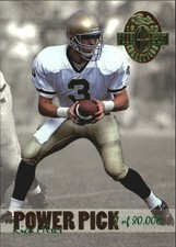1993 Classic Four-Sport Power Pick Bonus Football Card #PP9 Rick Mirer/80000