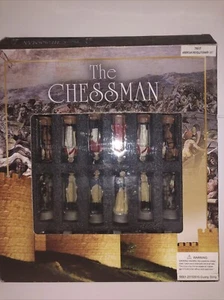 The Chessmen Hand Painted Chess Set-American Revolution- Check Desc-Complete Box - Picture 1 of 21