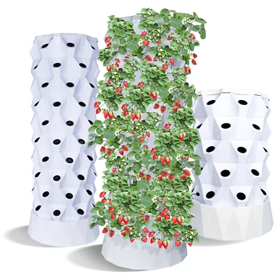 Kit de Cultivo Aeropónico 40/80 Macetas Vertical Hidropónico Jardín Torre Sistema de Cultivo Foto 1 de 4