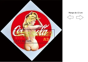 Pin-up - COCA-COLA - MEL RAMOS Allemagne 2001 -affiche plastifiée - Picture 1 of 24