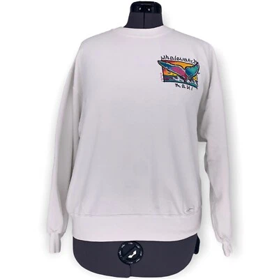 Vintage Crazy Shirt Hawaii Whale Watch Maui Pullover Crewneck Sweatshirt Size M — 第 1/4 张图片