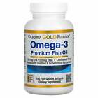 California Gold Nutrition Omega-3 Premium Fish Oil 100 Fish Gelatin Softgels NEW