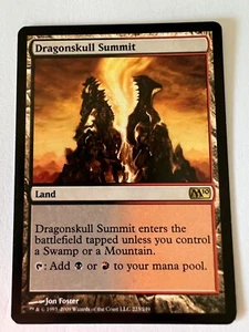 Magic The Gathering Magic 2010 Dragonskull Summit LP raro - Imagen 1 de 2
