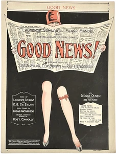 Good News 1927 Sheet Music by DeSylva, Brown & Henderson - Picture 1 of 2