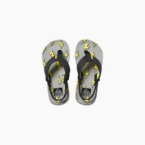 Reef Sandals Kids Strap Flipflop Little Ahi High Voltage - Picture 1 of 4