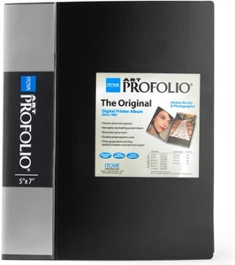 Art Profolio Portfolio 5 X 7 Inches Storage Display Book, 24 Sleeves for 48 View - Picture 1 of 12
