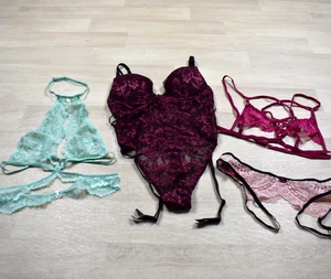 La Senza Lingerie Lot of 4 Bras Bodysuit Lace Sheer Size Small Sexy - Picture 1 of 7