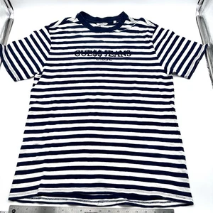 Camiseta Guess X Asap Rocky Azul Marino Rayas Talla Mediana Archivo 2015 - Imagen 1 de 6