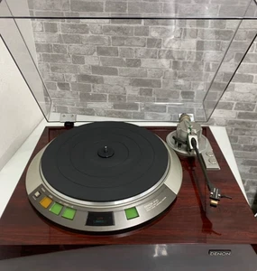 DENON DP-67L Turntable LP Record Player AC100V 50/60Hz Brown 1982 Japan - Picture 1 of 9