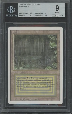 BAYOU Revised Rare Reserved List BGS 9 Vintage MTG [Nostalgium] - Image 1 of 2