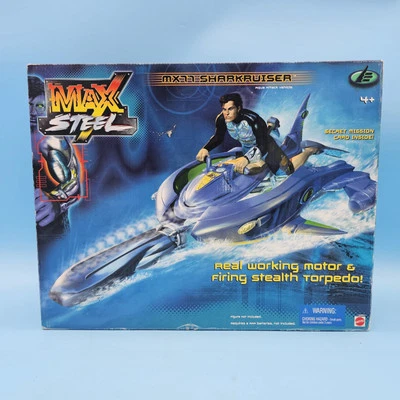 Max Steel MX77 Sharkruiser Aqua Attack Vehicle #29934 Mattel 2000 NIB SEALED - Image 1 of 4
