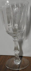 Lenox Navarre Clear Wine Glass 6 5/8” Signed - Picture 1 of 2