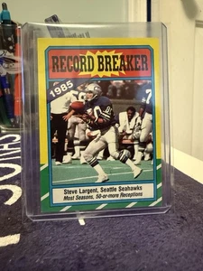 1986 Topps Record Breaker Steve Largent (C* on Copyright Line) #4 Seahawks 870 - Bild 1 von 2