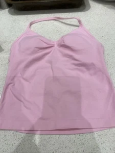 Top DFYNE Impact Longline con tiras rosa claro talla pequeña lavado no usado 44 £ - Imagen 1 de 8