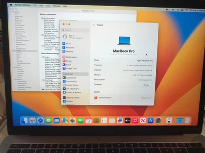 Apple MacBook Pro 2017 13"   i5  8GB 128GB A1708 Space Gray Bad USB C Port#882 - Image 1 of 4