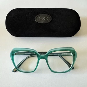 SEE Eyewear Brille 8164 C266 türkis matt Gestell 51-18-140 Made in Japan Funky - Bild 1 von 12