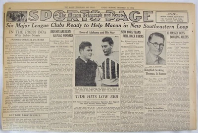 Periódico Rose Bowl 1935 vintage - Alabama Crimson Tide Foto 1 de 4