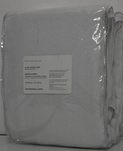 Pottery Barn Broadway Verdunkelungsvorhänge Set/2 50" x 96" weiß neu mit Etikett - Bild 1 von 3