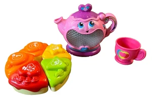 Leap Frog Musical Rainbow Tea Party Lights Sounds Teapot Cake Cup Baby Toy Lot - Picture 1 of 10
