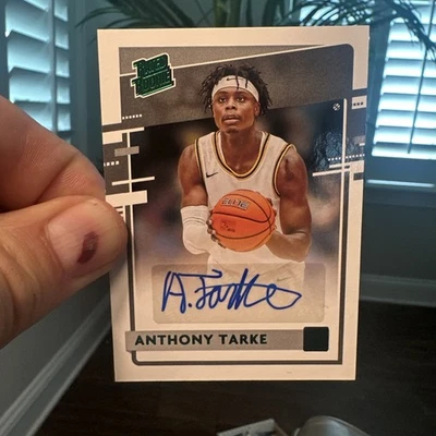 2021-22 ChroniclesDraft-Anthony Tarke RR-ATA Donruss Rated Rookie Auto Green - Image 1 of 2