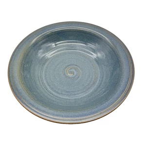 LACONIA POTTERY STUDIO ART Handcrafted Large Bowl Teal Blue 13.25” Laconia NH - Picture 1 of 10