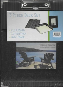 842441082531 3-Piece Desk Set, New, still shrink-wrapped, made in China - Picture 1 of 2