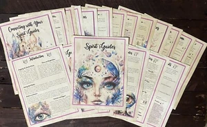 Spirit Guides 8.5 X 11” Pages for your Book of Shadows or Grimoire - Picture 1 of 1