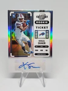 2022 Panini Contenders Optic Khalil Shakir Rookie Ticket Auto Holo Silver RC - Picture 1 of 10
