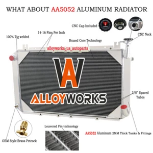 3 Rows Aluminium Radiator For 1988-1997 1989 Nissan Patrol GQ Y60 TB42S - Picture 1 of 13