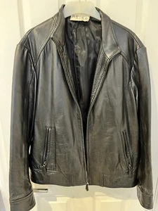 Reiss Leather Jacket, Black, Excellent condition - Picture 1 of 12